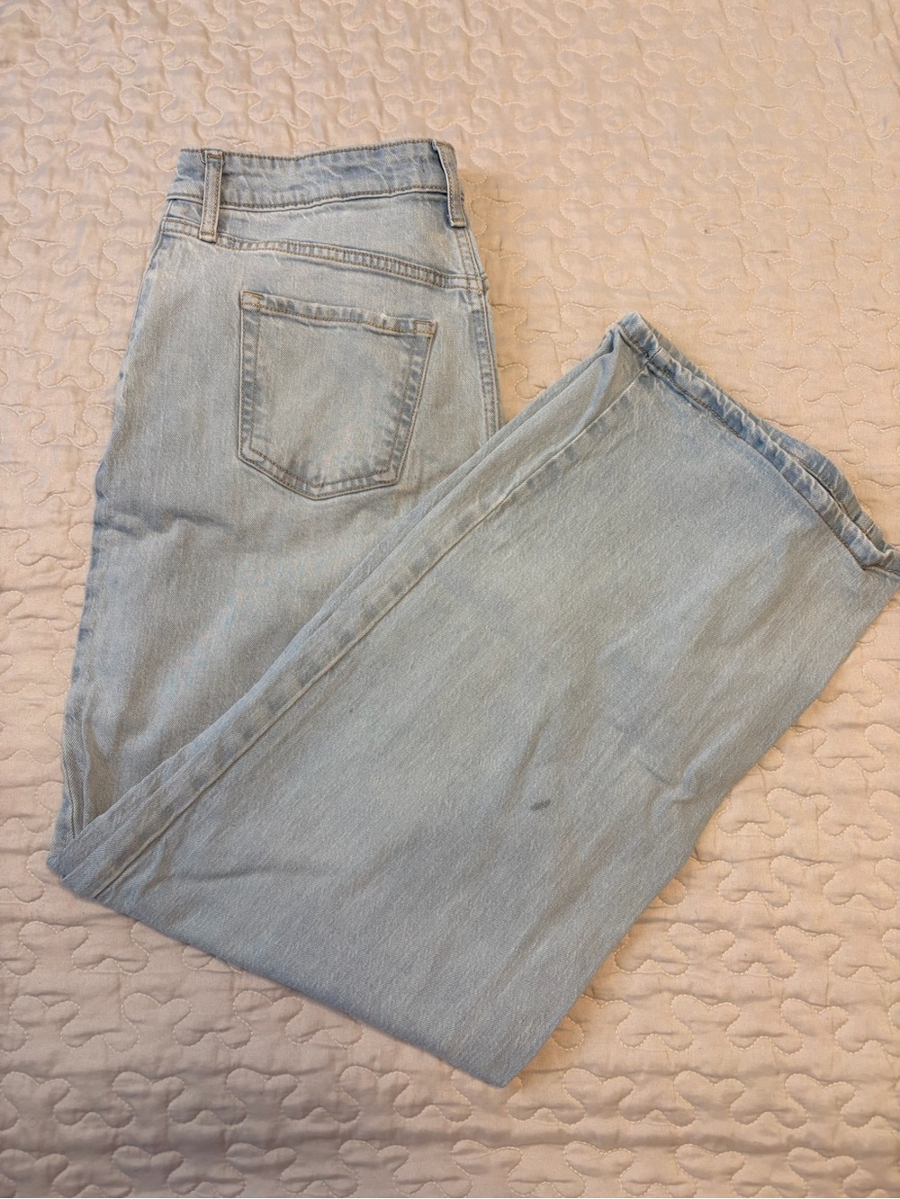 wild fable Light Blue High-Rise Baggy Jeans